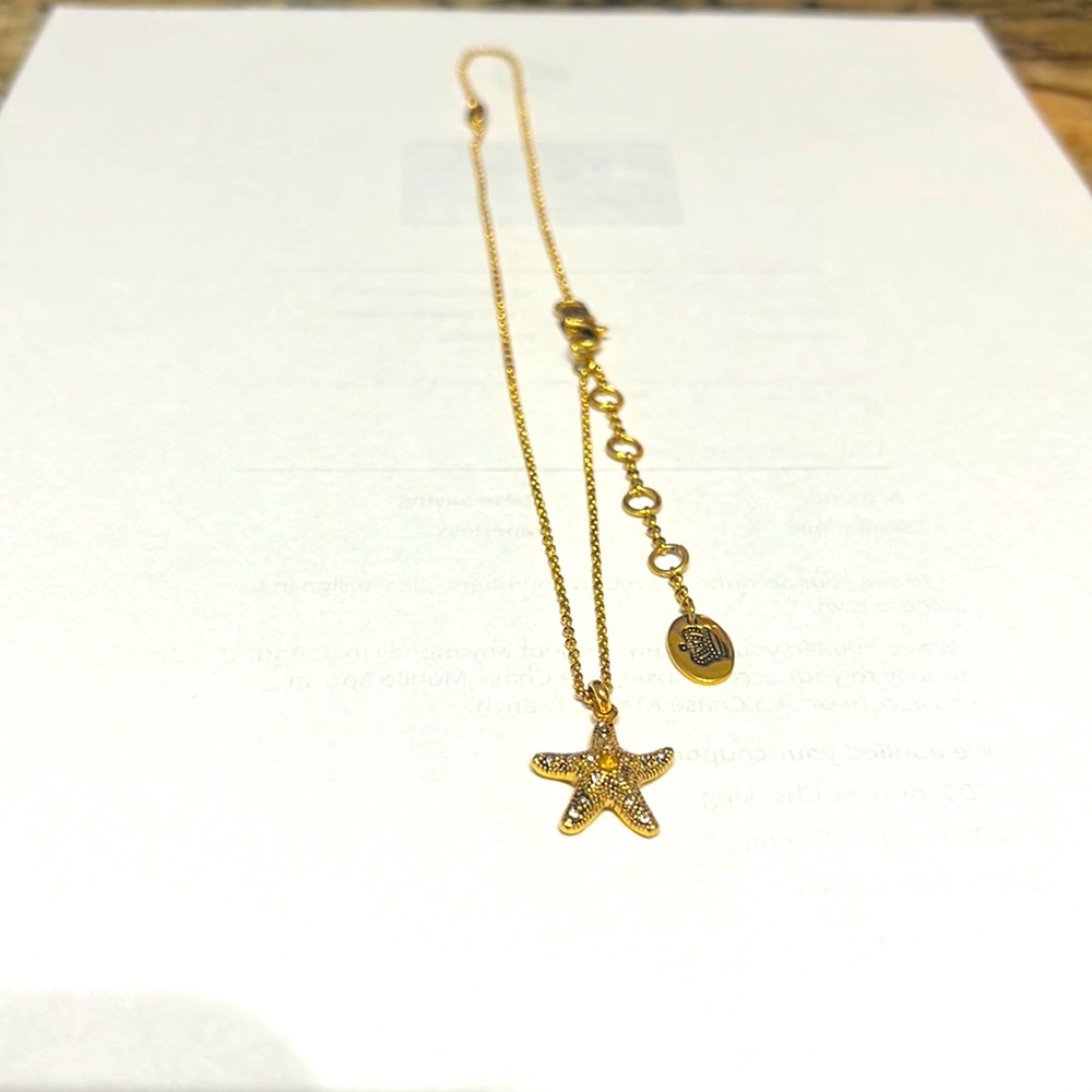Juicy Coutoure, Gold Toned Starfish Necklace